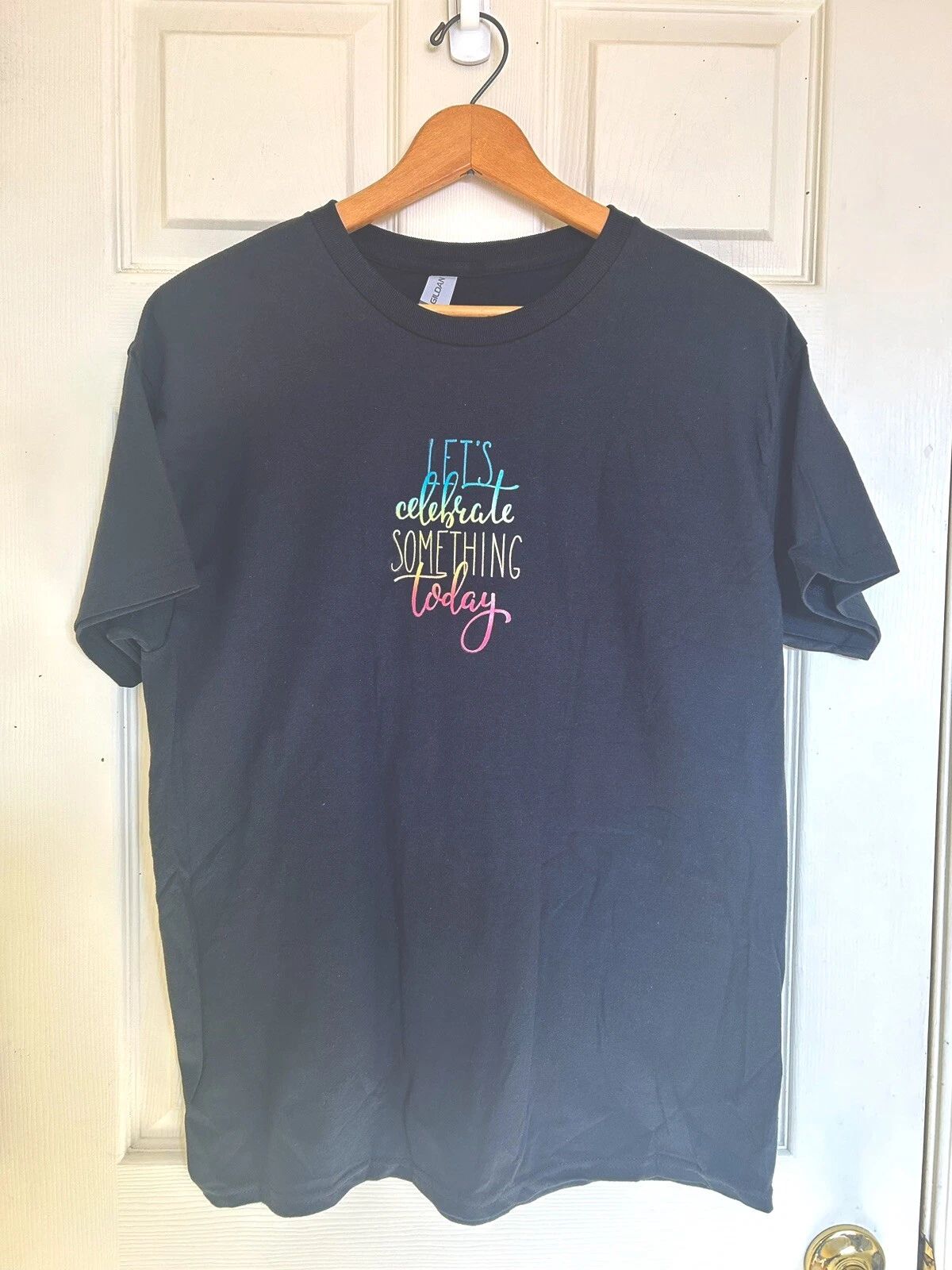 Unisex Casual Motivational Quotes Unisex Basic Black T-Shirt Size XL