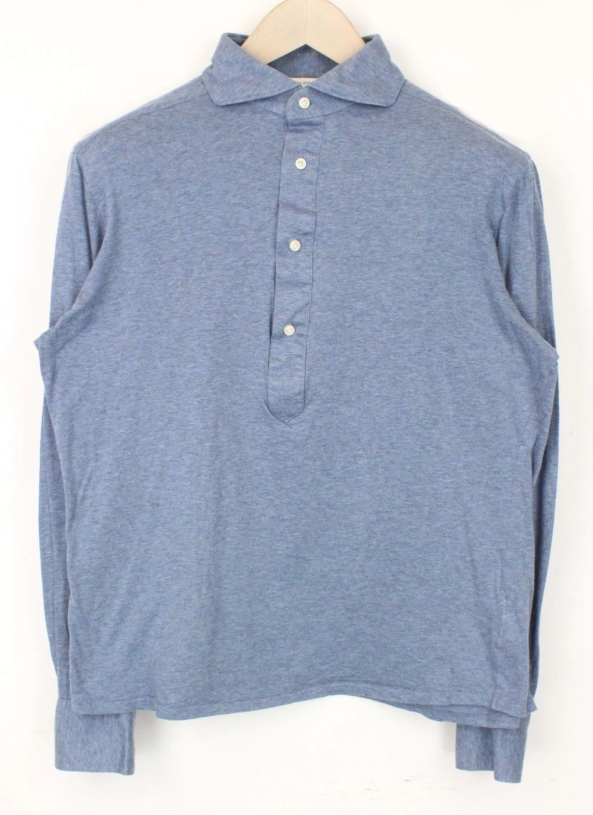 Suitsupply T-Shirt Uomo 39/40/15.5 Extra Slim Fit Blu Polo In Cotone Puro