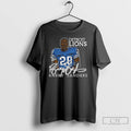 Classic Barry Sanders Detroit Lions Football Retired Player Classic Caricature Signature T Shirts