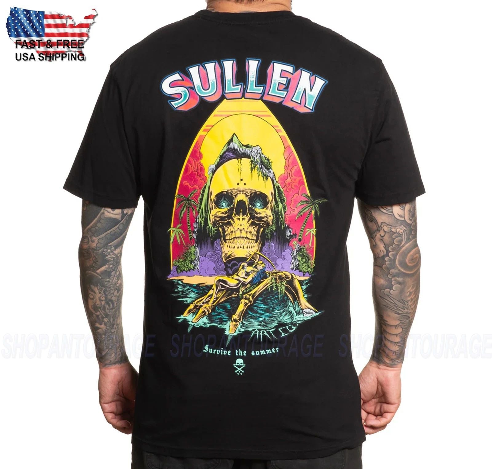 Sullen Art Collective Survival Premium Fit SCM6606 Short Sleeve T-shirt For Men