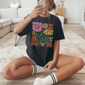 Boho Floral Comfort Tee Shirt Soft Aesthetic Flower