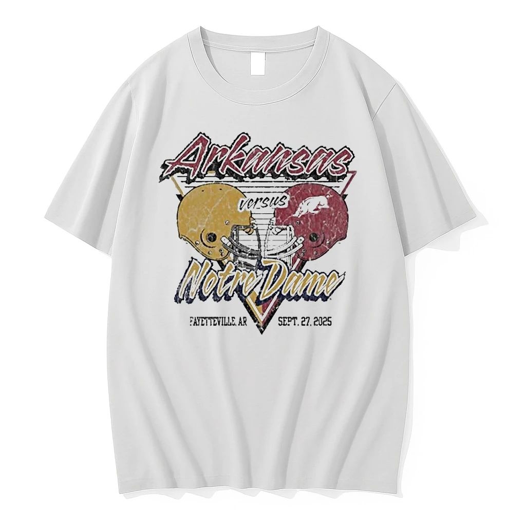 Gameday Football 2025 Arkansas Vs Notre Dame Tshirts Sweater