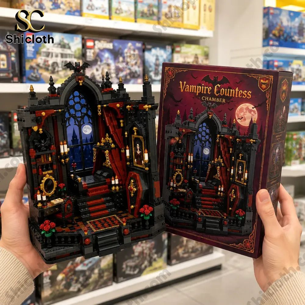 Crimson Moon Vampire Countess Chamber Building Brick Set