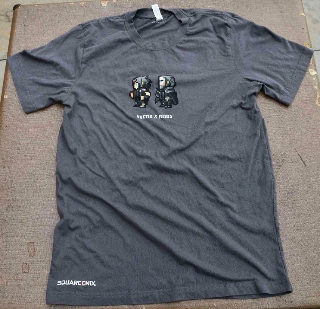 FINAL FANTASY XV SQUARE ENIX T-SHIRTS SDCC2016 GRAY NOCTIS REGIS