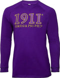Omega Psi Phi 1911 Cotton Long-Sleeve Mens Shirt