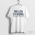 Classic Waldo Strong All Hustle All Heart New York Yankees Mens White Tee T Shirts