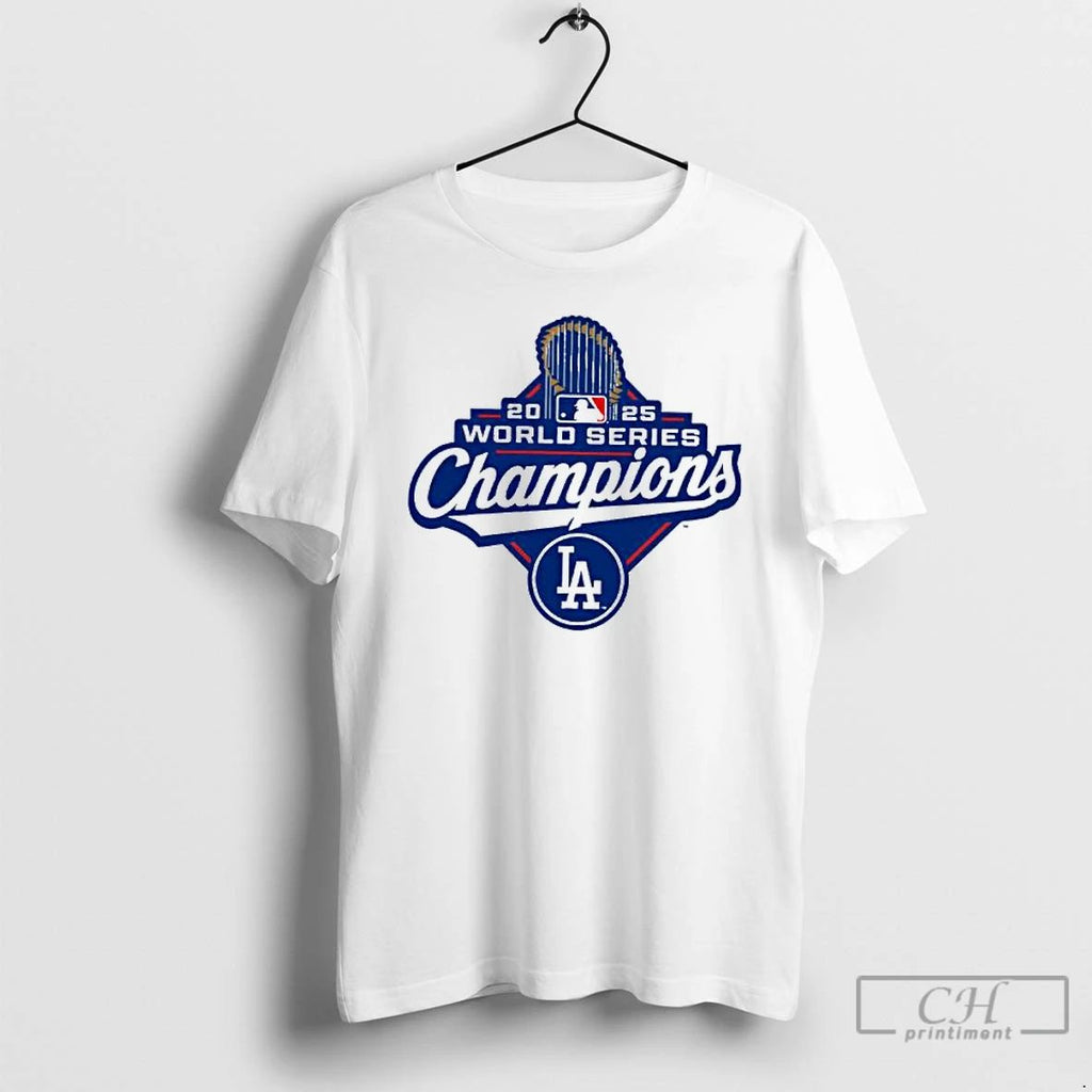 Classic The Los Angeles Dodgers 2025 World Series Champions Logo T Shirts