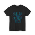 Let’s Get Surf Tee | Surf Typography, Blue Gradient, Cool 3D T-Shirt, Cotton Tee