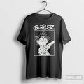 Classic Weyewcz5 Gorillaz Music Black And White Graphic T Shirts