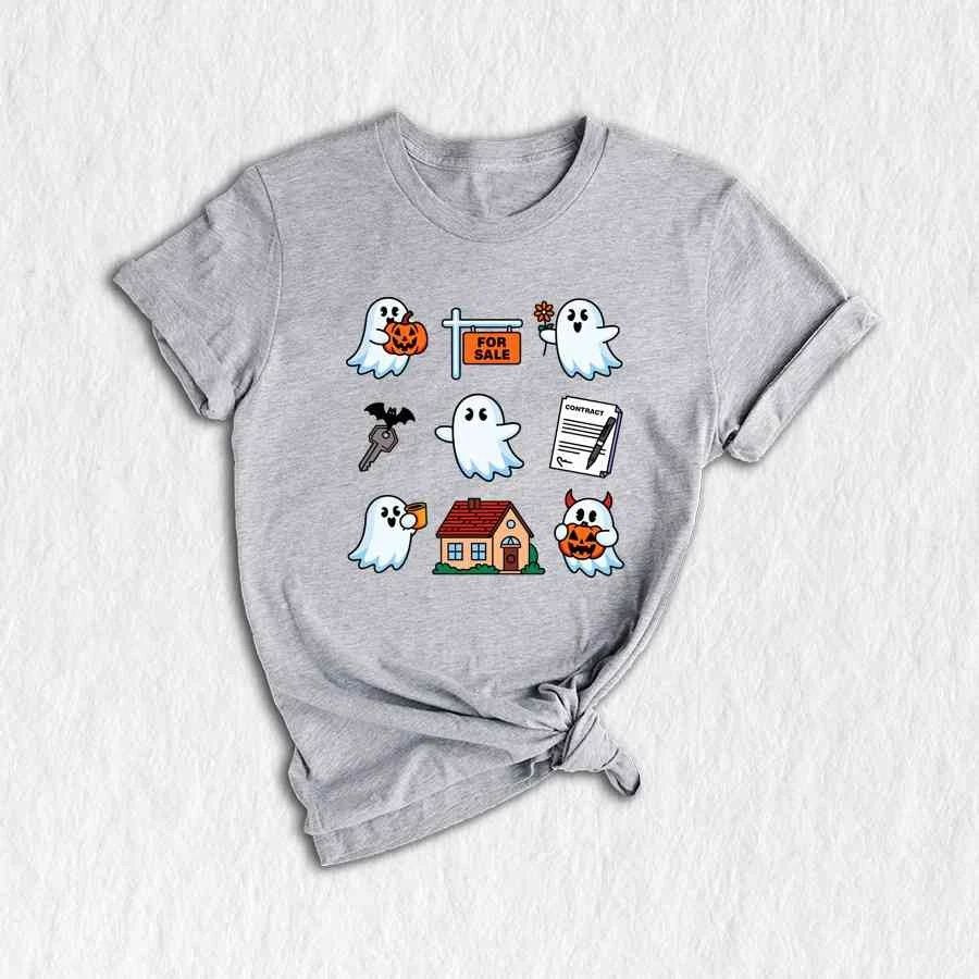 Real Estate Halloween Shirt, Cute Real Estate Tee, Agent Shirt, Fall Real Estate