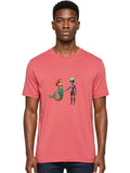 Mermaid-Alien-1 Mens Graphic Tee, 100% Cotton, Casual Summer Wear
