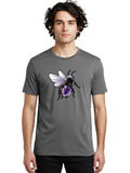 Cartoon-Bee-1 Mens Graphic Tee, 100% Cotton, Casual Summer Wear