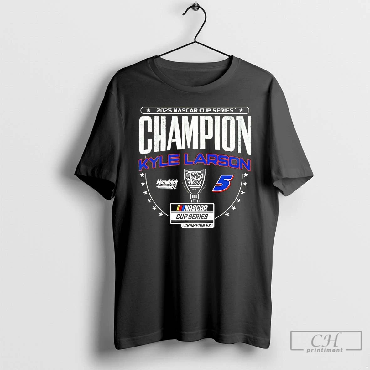 Classic 2025 Nascar Cup Series 2x Champion Kyle Larson 5 T Shirts