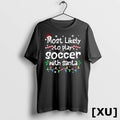Most Likely To Play Soccer With Santa Christmas Matching Tshirts Sweater