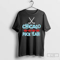 Premium Chicago Puck Yea State Flag Hockey T Shirts