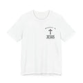 Unisex Christian Faith T-Shirt Religious Scripture Picture of Jesus.
