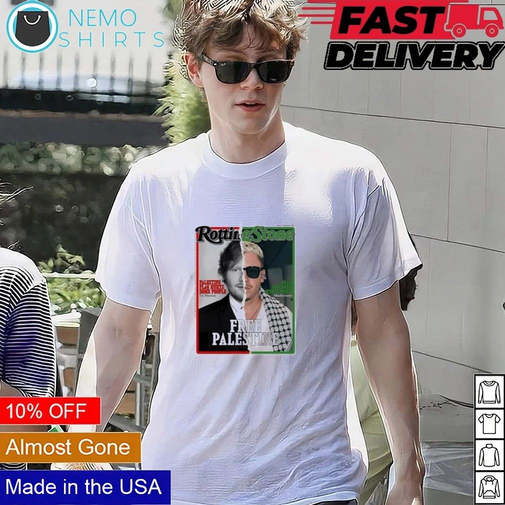 Rotting Stone Sheeran Palestine flag hurts some people Macklemore dead children hurts more shirt