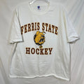 Vintage Ferris State Bulldogs Hockey Russell Athletic XXL USA Made T-Shirt 2XL