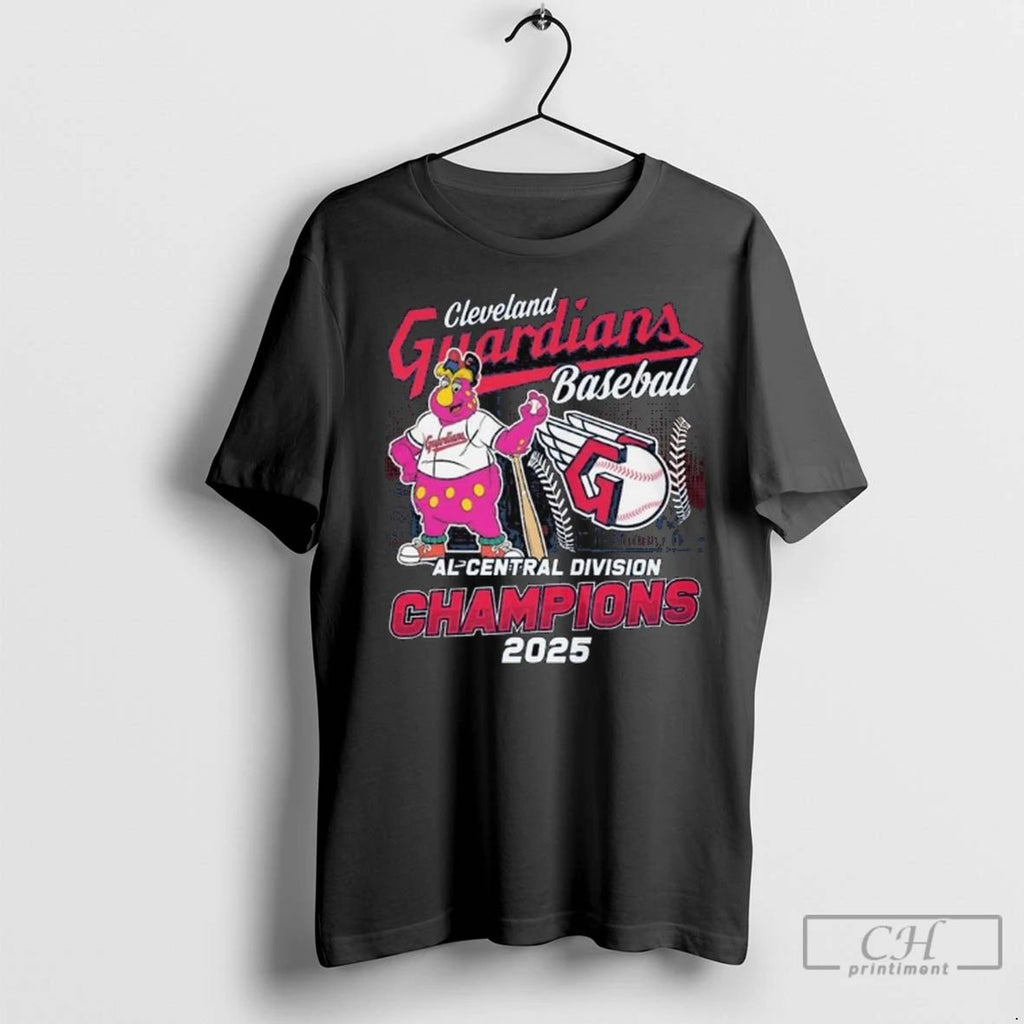 Premium Cleveland Guardians Macsot Baseball 2025 Al Central Division Champions Long Sleve