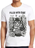 Cute Cat Filled With Rage Silly Kitten Meme Lover Funny Gift Tee T Shirt 2485