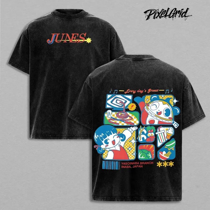 Junes Persona 4 Golldeen Unisex Graphic Tee Streetwear T-Shirt
