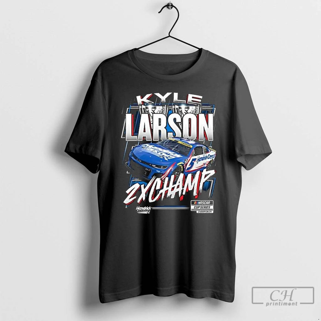 Premium Hendrick Motorsports Team Kyle Larson Two Time Nascar Cup Series Champion Trophy Long Sleve