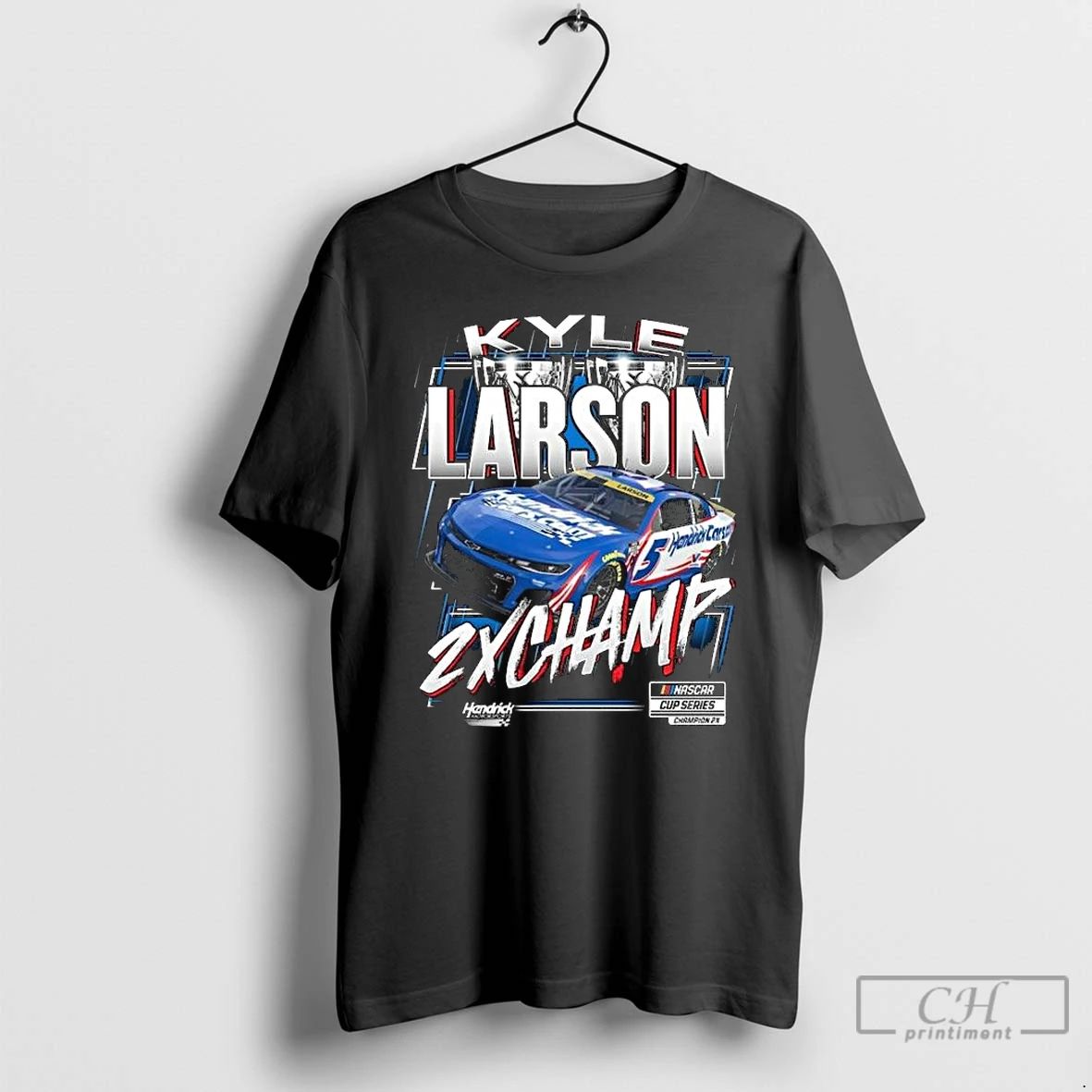 Premium Hendrick Motorsports Team Kyle Larson Two Time Nascar Cup Series Champion Trophy Long Sleve