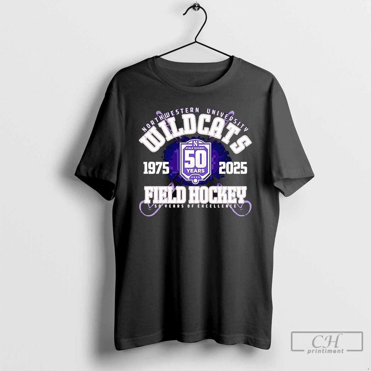 Classic Northwestern Wildcats Field Hockey 50 Years Of Excellence T Shirts