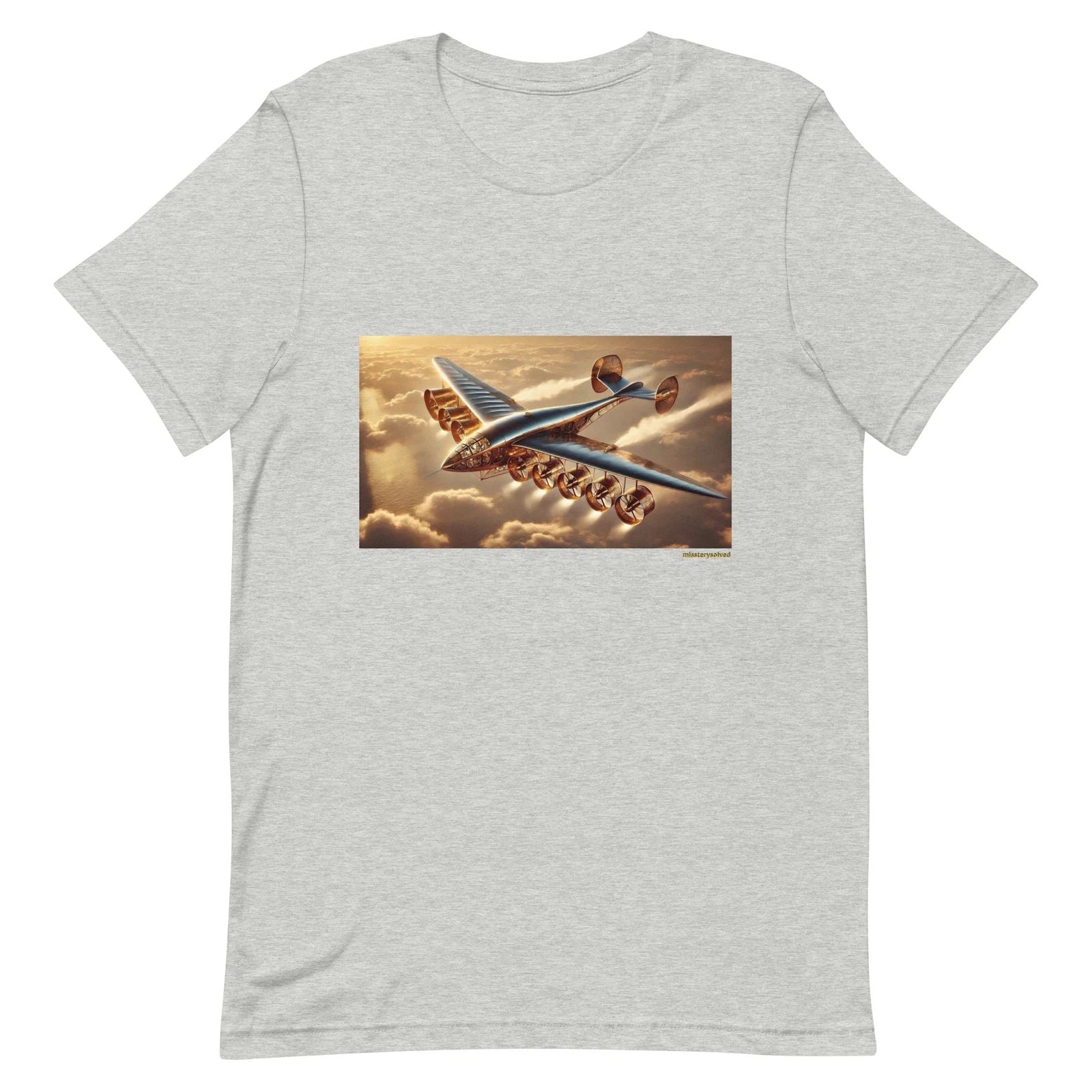 Graphic Print T-Shirt missterysolved SkyLoom – Steampunk Futuristic Aircraft