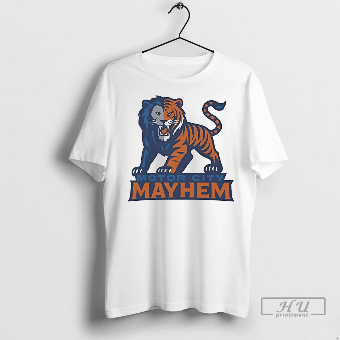 Officials Detroit Tigers And Lions Motor City Mayhem T Shirts