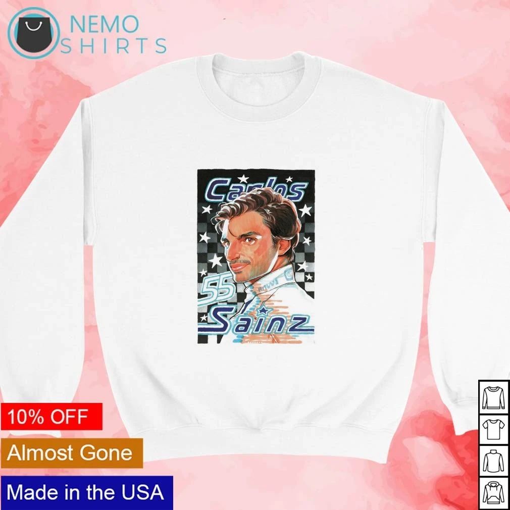 Carlos Sainz No 55 Formula 1 Portrait F1 shirt