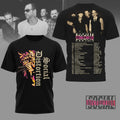 Social Distortion Tour T-Shirt Punk Rock Band Concert Tour Dates Black Tee S-4XL