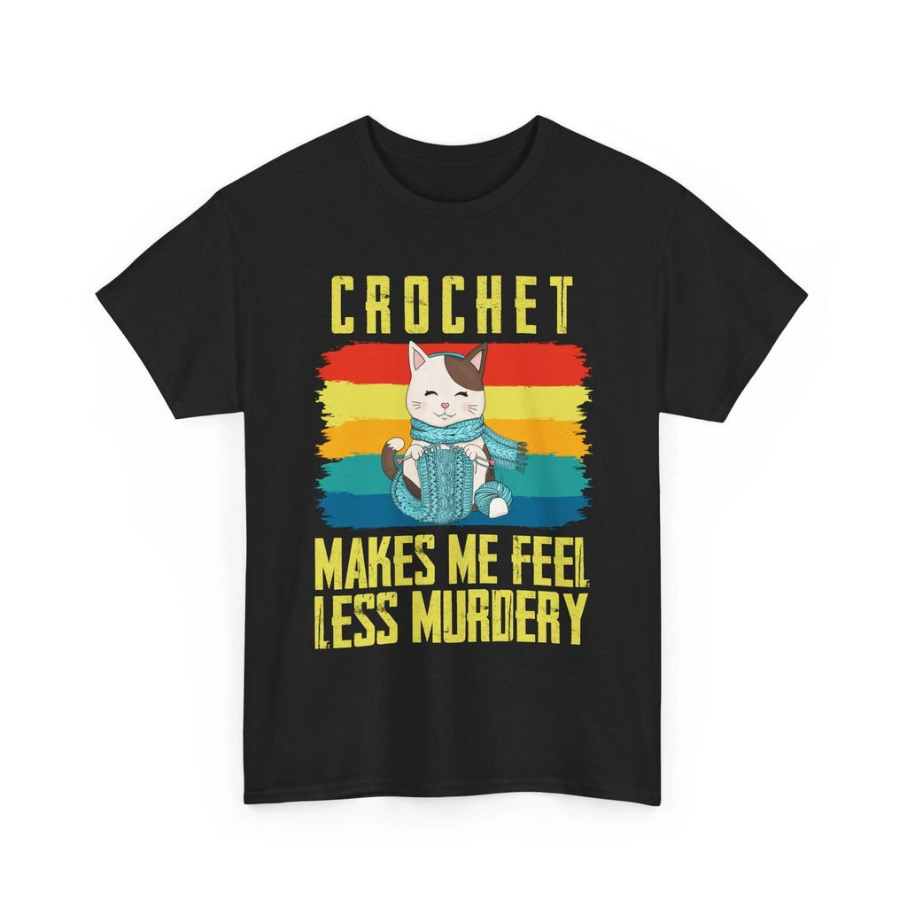 Knitting Shirt, Funny Knitting Cat Crochet Make Me Crocheting Lovers Shirt