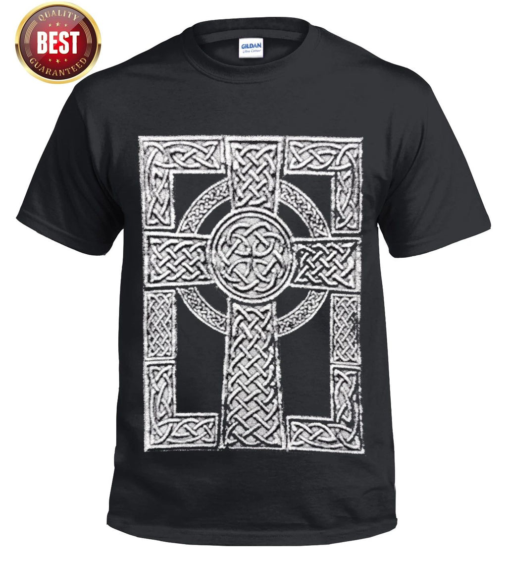 NEW CELTIC CROSS Viking Thor's Hammer Tattoo T shirt Biker Tribal Skull Top Tee