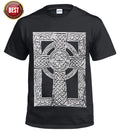 NEW CELTIC CROSS Viking Thor's Hammer Tattoo T shirt Biker Tribal Skull Top Tee