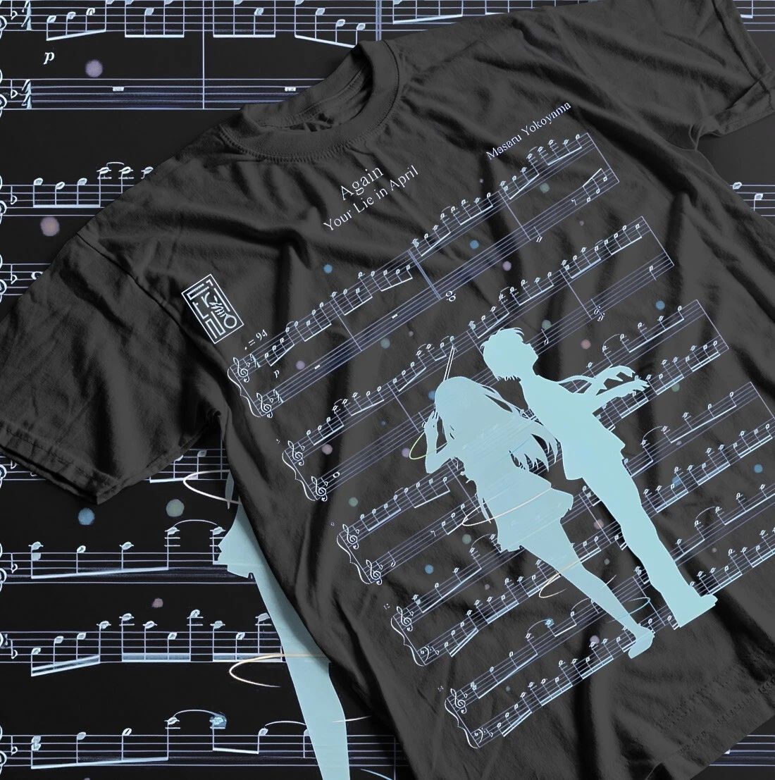 Anime Unisex  kaori miyazono Music, YOUR LIE IN APRIL Shirt, Japanese Shirt