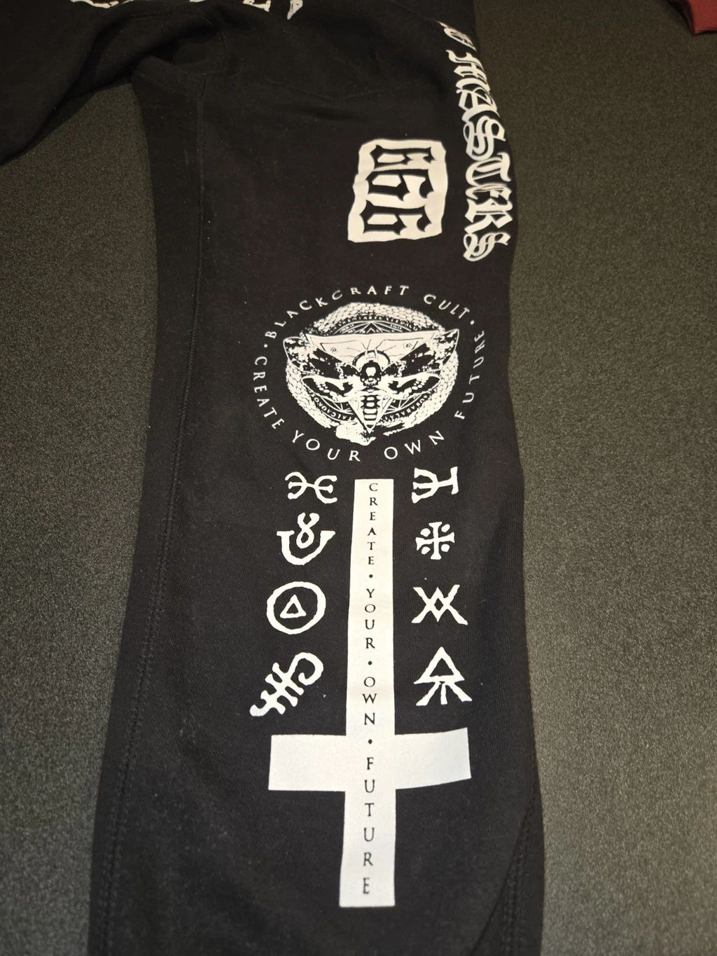 BlackCraft Cult Joggers 3XL Black Graphic Goth Streetwear “Black Crvft” Dead...