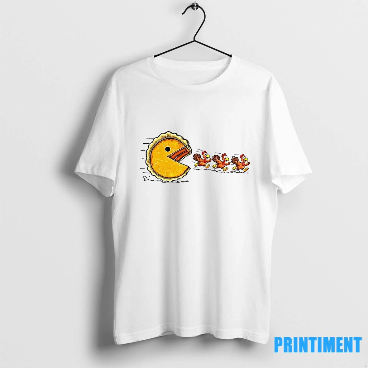 Thanksgiving Funny Turkey And Retro Pumpkin Pie Pacman Thanksgiving Game Tshirts Sweater
