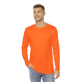 Orange Vibrant Men’s Long Sleeve Shirt | Casual Wear, Everyday Comfort, Stylish