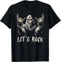Bigfoot Rock On Funny Sasquatch Rock and Roll Let's Rock T-Shirt