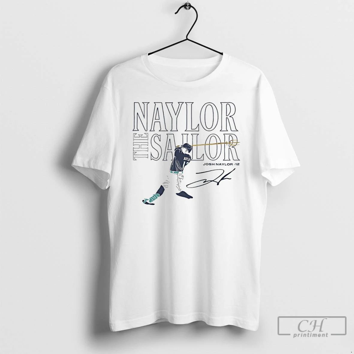 Classic The Naylor The Sailor Josh Naylor 12 Seattle Trident Signature T Shirts
