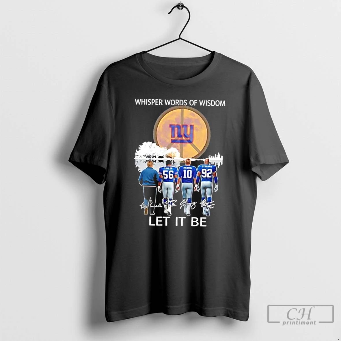 Classic New York Giants Taylor And Legends Whisper Words Of Wisdom Let It Be Signatures