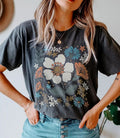 Boho Floral Wildflowers Muted Comfort Tee
