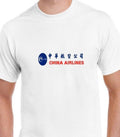 China Airlines Blue Red Logo Chinese Airline Aviation Geek White T-Shirt