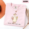 Cute Goose Girl Mama Comfort Tee