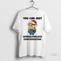 Trendy Minion Santa Hat You Can Just Supercalifuckilistic Fissmyassadocious Christmas Shirt Sweater