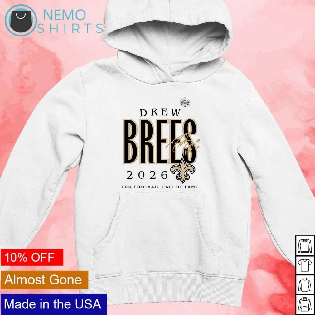 Drew Brees Saints Pro Football Hall of Fame’s Class of 2026 shirt