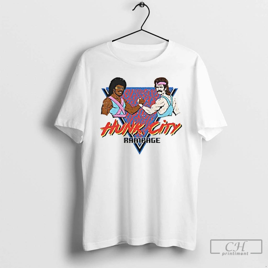 Classic Garett Garrison Hunk City Rampage T Shirts