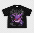 Gengar Anime T-Shirt Ghost Gaming Graphic Tee S-5XL