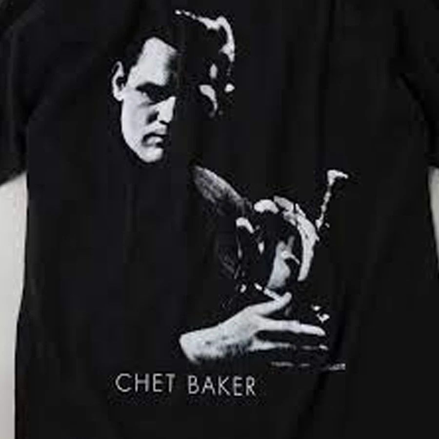 VTG Chet Baker black T-shirt SHORT SLEEVE All sizes S to 45Xl XZ412